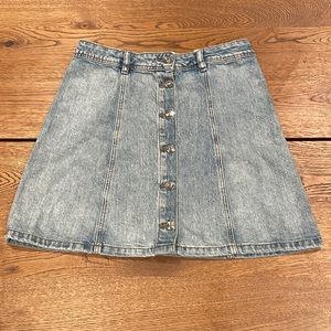 6 Jean Skirt - H&M Divided - button up